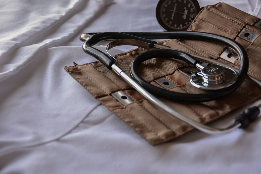 upclose shot of stethoscope