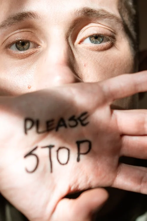 close up of woman's face