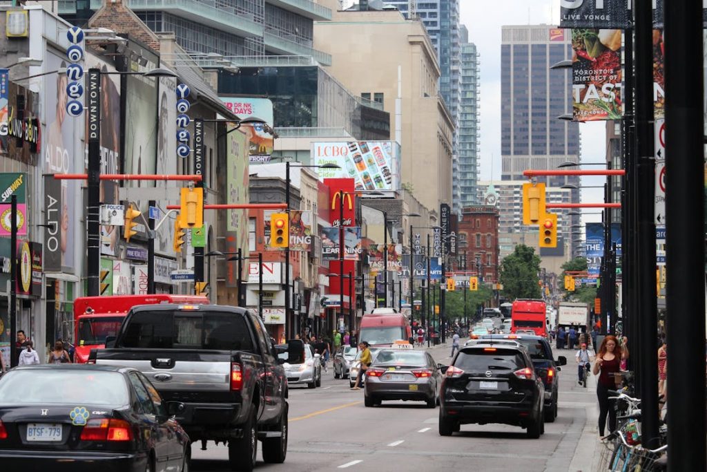 traffic on Toronto street